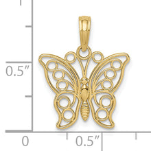 Load image into Gallery viewer, 10k Butterfly Charm
