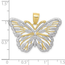 Load image into Gallery viewer, 10K W/Rhodium Butterfly Pendant
