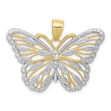 Load image into Gallery viewer, 10K W/Rhodium Butterfly Pendant
