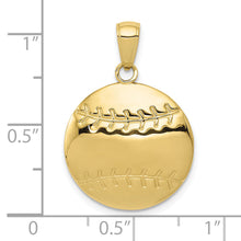 Load image into Gallery viewer, 10K Diamond-Cut Baseball Charm
