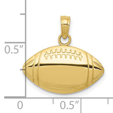 Load image into Gallery viewer, 10k Football Pendant
