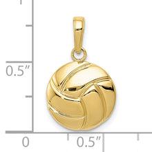 Load image into Gallery viewer, 10K Gold Polished Volleyball Pendant
