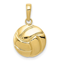 Load image into Gallery viewer, 10K Gold Polished Volleyball Pendant
