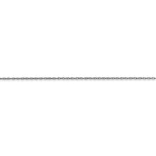 Load image into Gallery viewer, 10k White Gold .5mm Carded Cable Rope Chain
