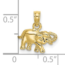 Load image into Gallery viewer, 10K Polished Small Elephant Charm
