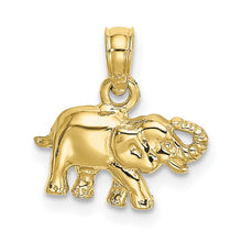 Load image into Gallery viewer, 10K Polished Small Elephant Charm
