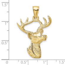 Load image into Gallery viewer, 10k Deer Head Profile Charm
