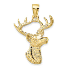 Load image into Gallery viewer, 10k Deer Head Profile Charm
