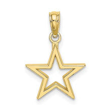 Load image into Gallery viewer, 10k Cut-out Star Charm
