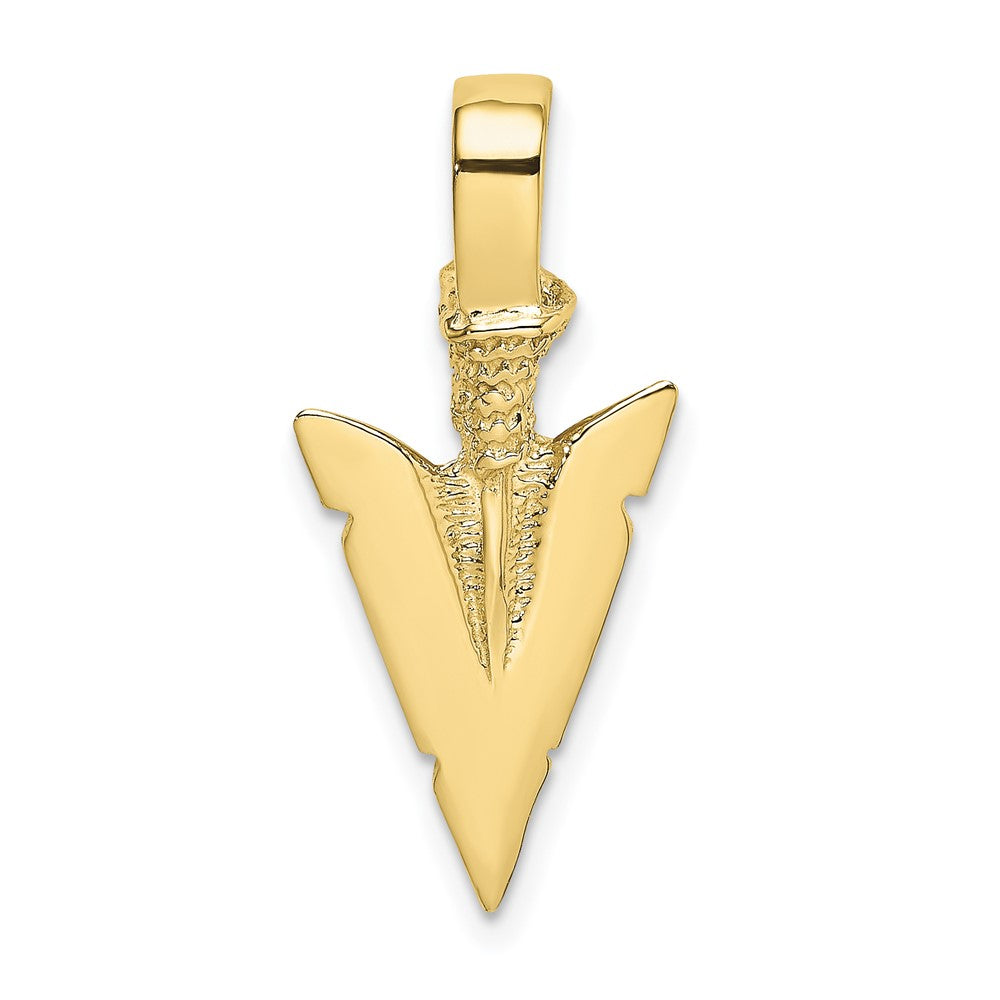 10K 3-D Arrowhead Charm