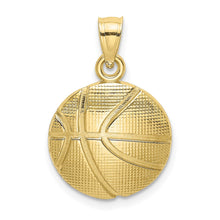 Load image into Gallery viewer, 10K Textured Basketball Charm
