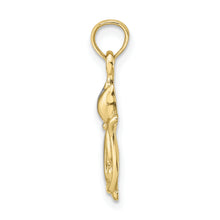 Load image into Gallery viewer, 10K W/ Rhodium Polished  Cat and Kitten Charm
