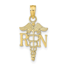 Load image into Gallery viewer, 10K RN Caduceus Pendant

