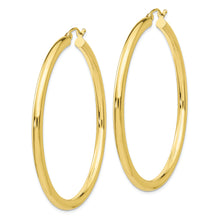 Load image into Gallery viewer, 10K Polished 3mm Tube Hoop Earrings
