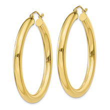 Load image into Gallery viewer, 10K Polished 4mm Tube Hoop Earrings
