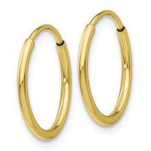 Load image into Gallery viewer, 10k Polished Endless Tube Hoop Earrings
