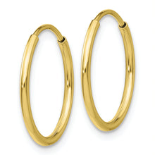 Load image into Gallery viewer, 10k Polished Endless Tube Hoop Earrings
