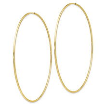 Load image into Gallery viewer, 10k Polished Endless Tube Hoop Earrings
