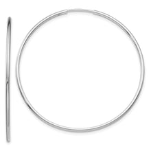 Load image into Gallery viewer, 10K White Gold Endless Hoop Earrings
