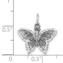 Load image into Gallery viewer, 10k White Gold Butterfly Charm
