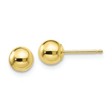 Load image into Gallery viewer, 10k Polished 5mm Ball Post Earrings
