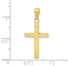 Load image into Gallery viewer, 10k Polished Cross Pendant
