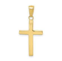 Load image into Gallery viewer, 10k Polished Cross Pendant
