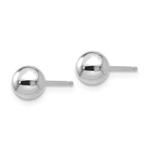 Load image into Gallery viewer, 10k White Gold Polished 5mm Ball Post Earrings
