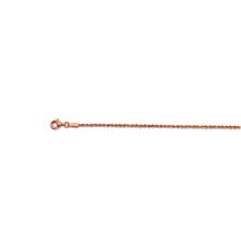 Load image into Gallery viewer, 10K 1.5MM ROSE GOLD SOLID DC ROPE 24&quot; CHAIN NECKLACE (AVAILABLE IN LENGTHS 7&quot; - 30&quot;)
