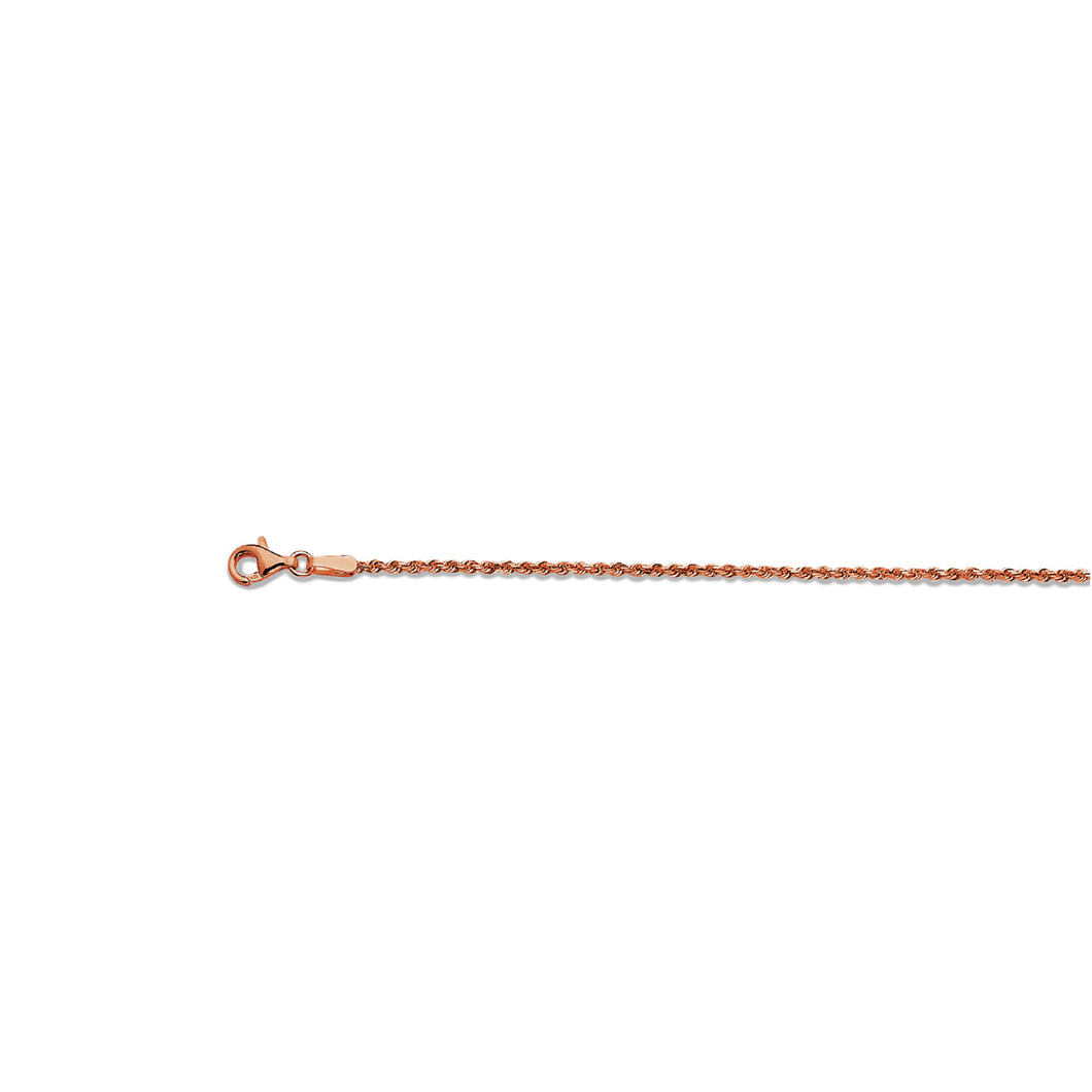 10K 1.5MM ROSE GOLD SOLID DC ROPE 24