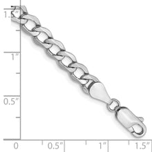 Load image into Gallery viewer, 14k WG 5.25mm Semi-Solid Curb Chain
