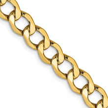 Load image into Gallery viewer, 14k 6.5mm Semi-Solid Curb Chain
