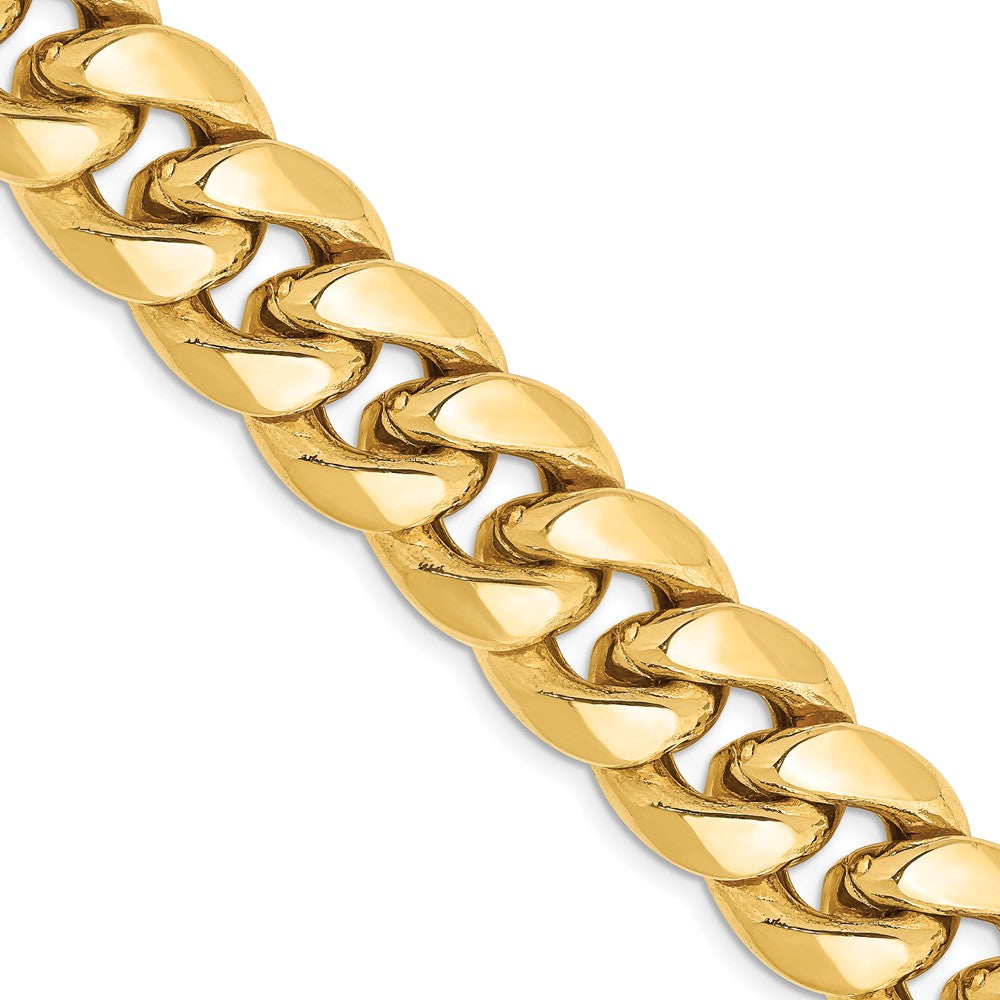 14k 13.2mm Semi-Solid Miami Cuban Chain