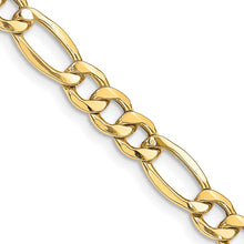Load image into Gallery viewer, 14k 8.5mm Semi-Solid Figaro Chain

