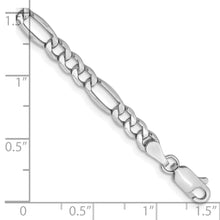 Load image into Gallery viewer, 14k WG 4.4mm Semi-Solid Figaro Chain
