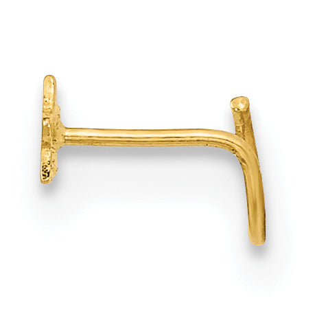 14K 23 Gauge Star Nose Ring Body Jewelry
