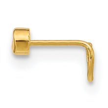 Load image into Gallery viewer, 14K 22 Gauge Double Circle CZ Nose Ring Body Jewelry
