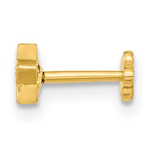 Load image into Gallery viewer, 14K 18 Gauge Star and CZ Cartilage Body Jewelry
