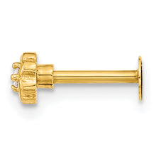 Load image into Gallery viewer, 14K 18 Gauge Flower CZ Cartilage Body Jewelry
