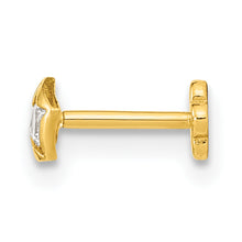 Load image into Gallery viewer, 14K 18 Gauge CZ Star Cartilage Body Jewelry
