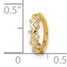 Load image into Gallery viewer, 14k 16 Gauge CZ Cartilage Ring
