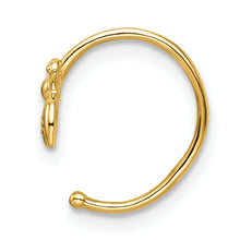 Load image into Gallery viewer, 14k 18 Gauge Bumble Bee Nose Ring / Ear Cuff
