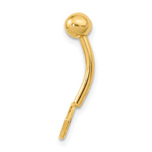 Load image into Gallery viewer, 14K 14 Gauge Eye CZ Belly/Navel Ring Body Jewelry
