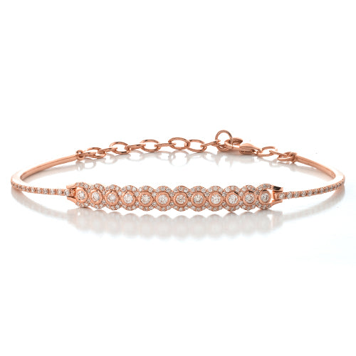 14KR 1.05CTW DIAMOND DOUBLE HINGED ADJUSTABLE