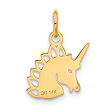 Load image into Gallery viewer, 14k Unicorn Charm

