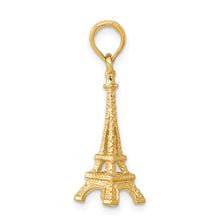 Load image into Gallery viewer, 14k Solid Polished 3-D Eiffel Tower Charm
