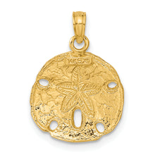 Load image into Gallery viewer, 14k Polished Sand Dollar Pendant
