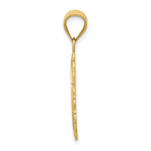 Load image into Gallery viewer, 14k Solid Satin Polished Taurus Zodiac Oval Pendant
