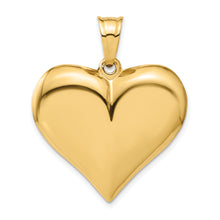 Load image into Gallery viewer, 14K Polished 3-D Puffed Heart Pendant
