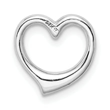 Load image into Gallery viewer, 14K White Gold Polished Heart Chain Slide
